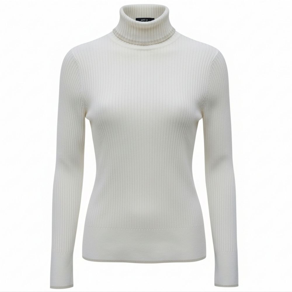 Apt. 9 Women's Elegant Cream Turtleneck Sweater